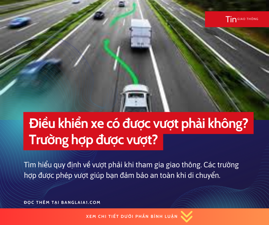 xe vượt phải