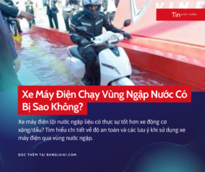 xe máy đi vùng ngập nước